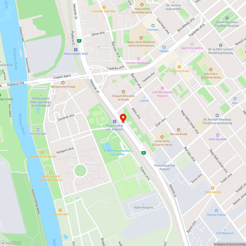 Megdőlt tábla bejelentés helye