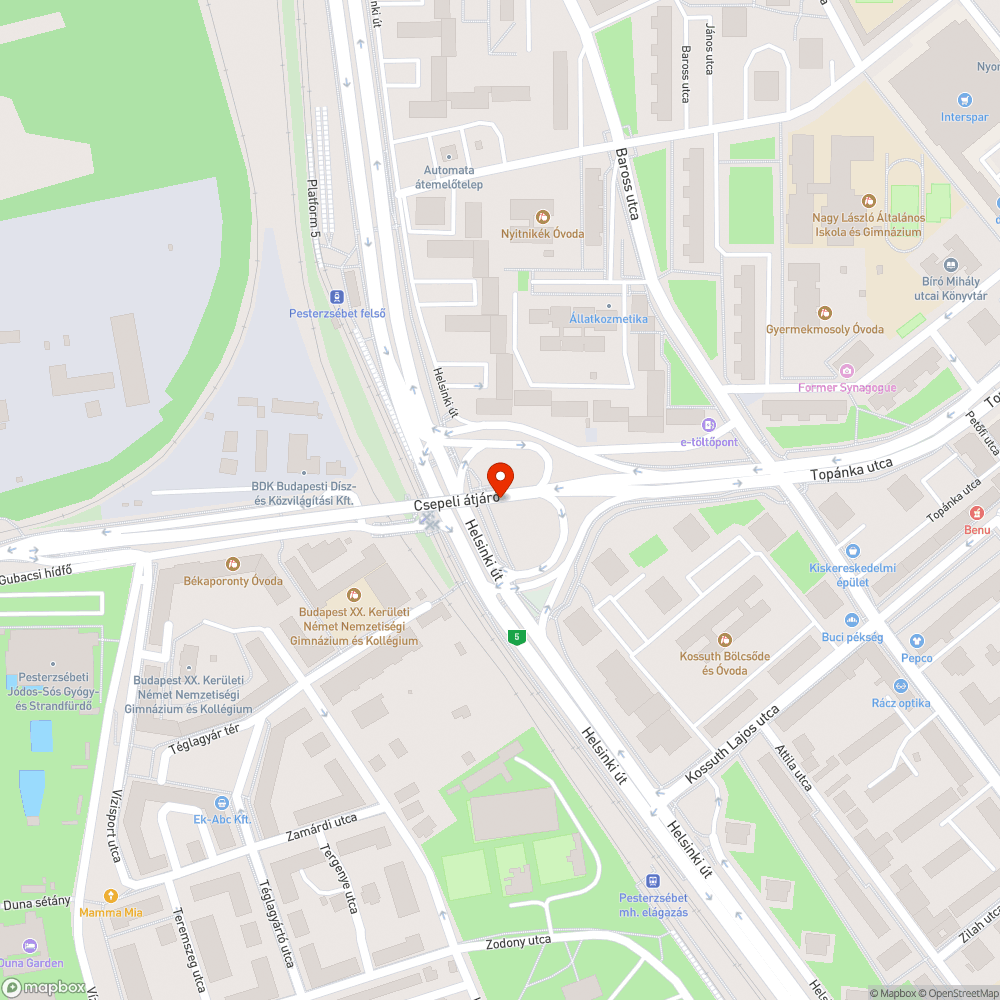 Összefitkált felüljáró bejelentés helye