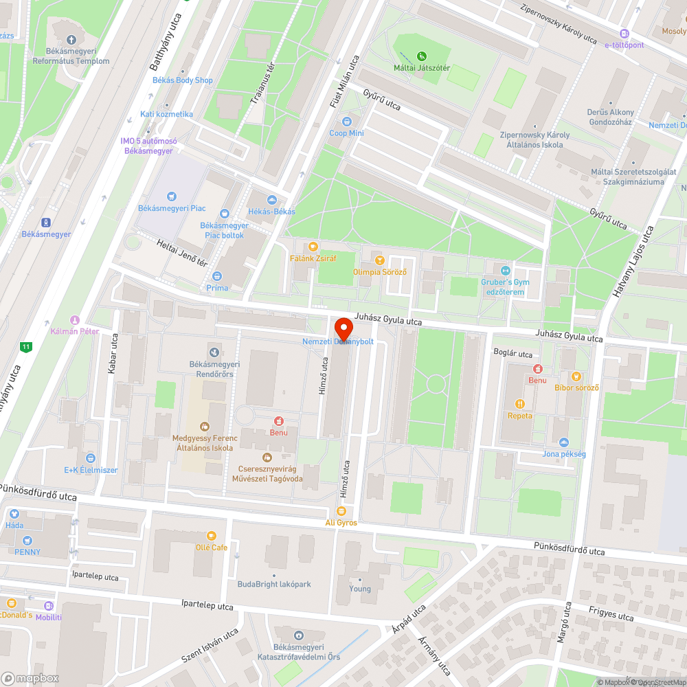 Üveg törmelék bejelentés helye