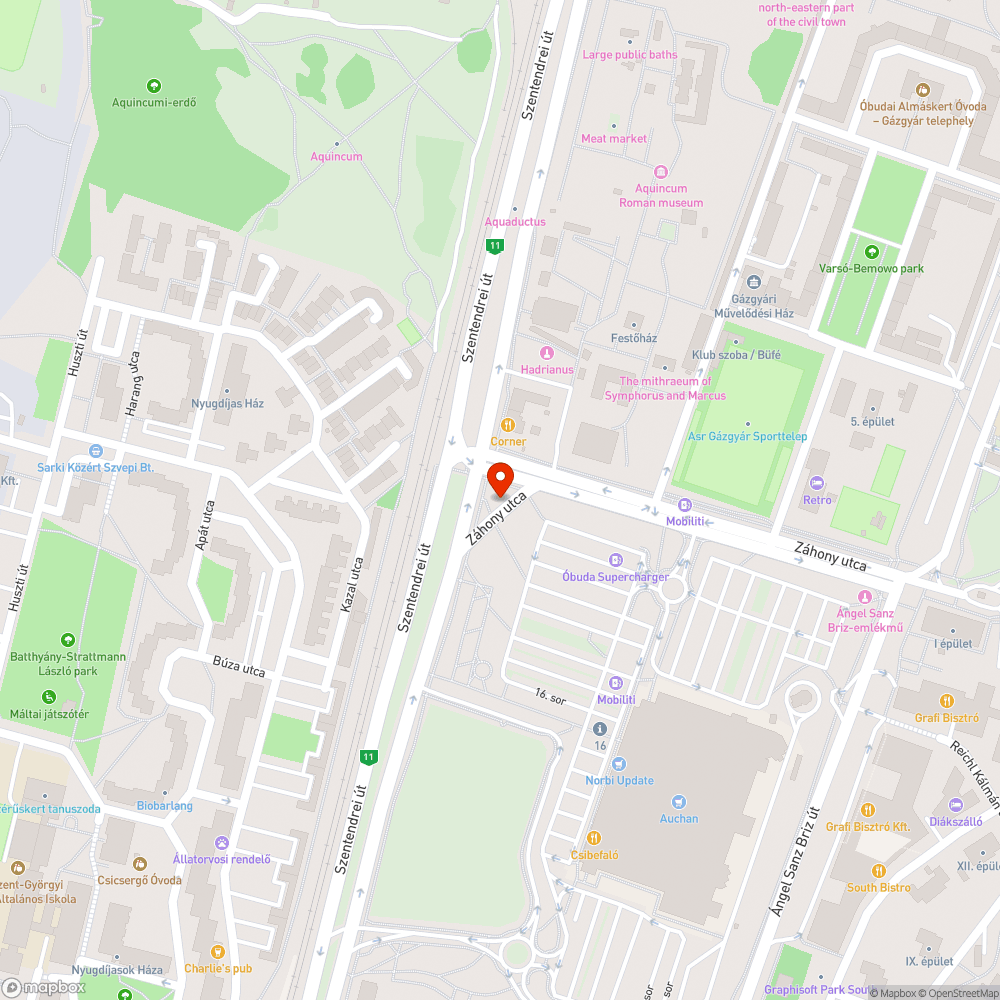 MHU738 bejelentés helye