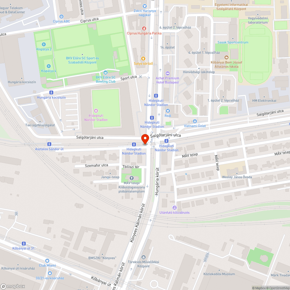 Elhagyott Lidl-ös bevásárlókocsi bejelentés helye