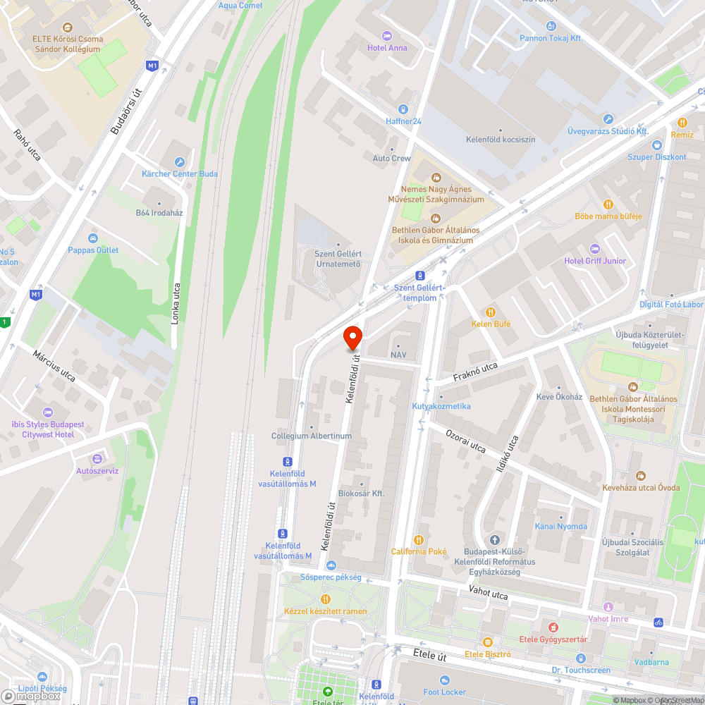 Elhagyott autó bejelentés helye