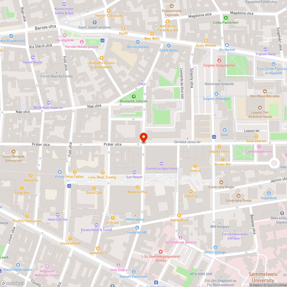 Útbeszakadás bejelentés helye