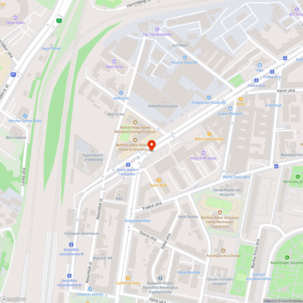 Megállónak látszó terület bejelentés helye