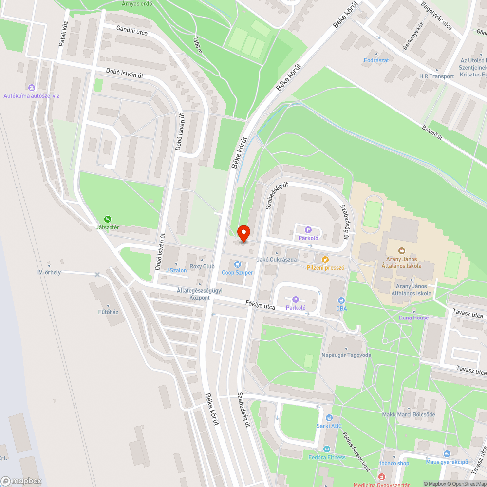 nyitott oszlopajtó bejelentés helye