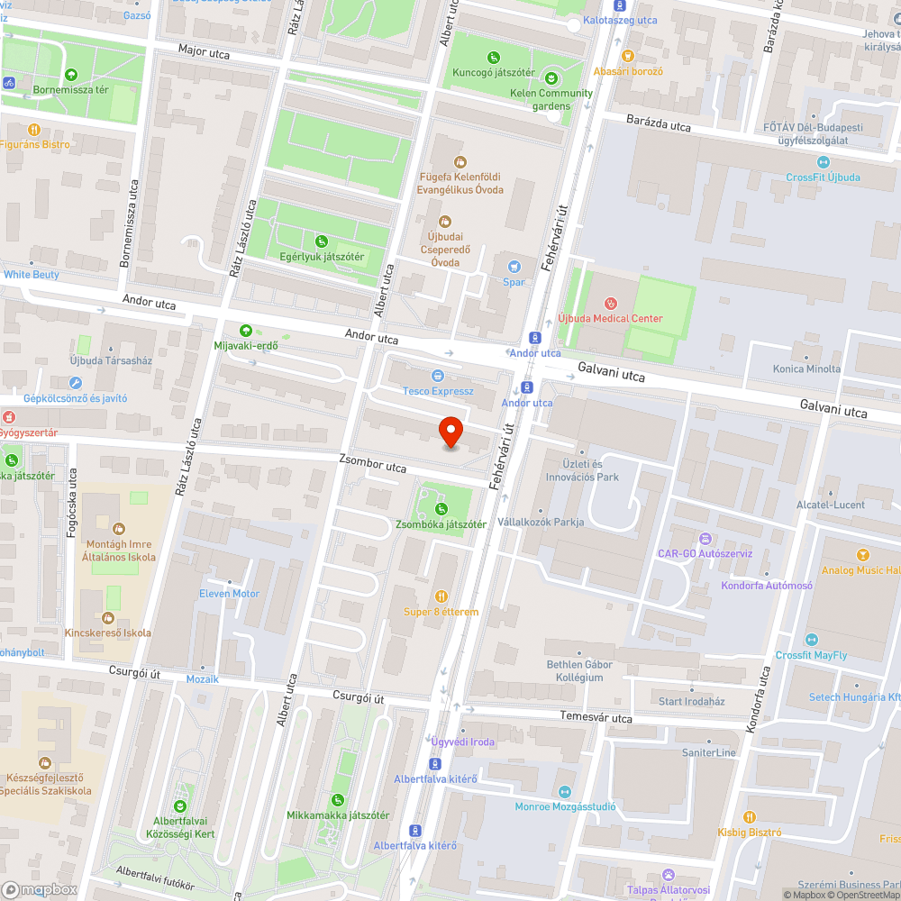 Elhagyott autók a Zsombor utcában bejelentés helye