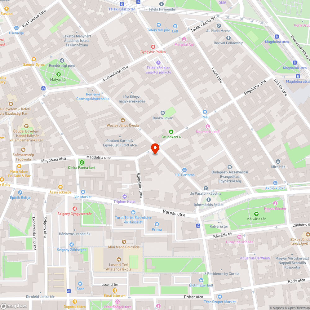 Kerékbilincselt autó bejelentés helye