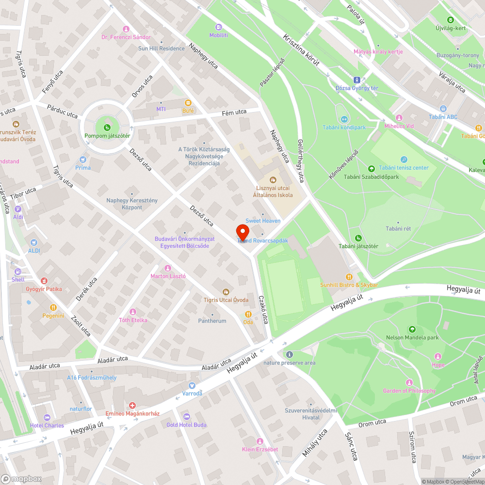 Zebra mellet parkol tilosban bejelentés helye