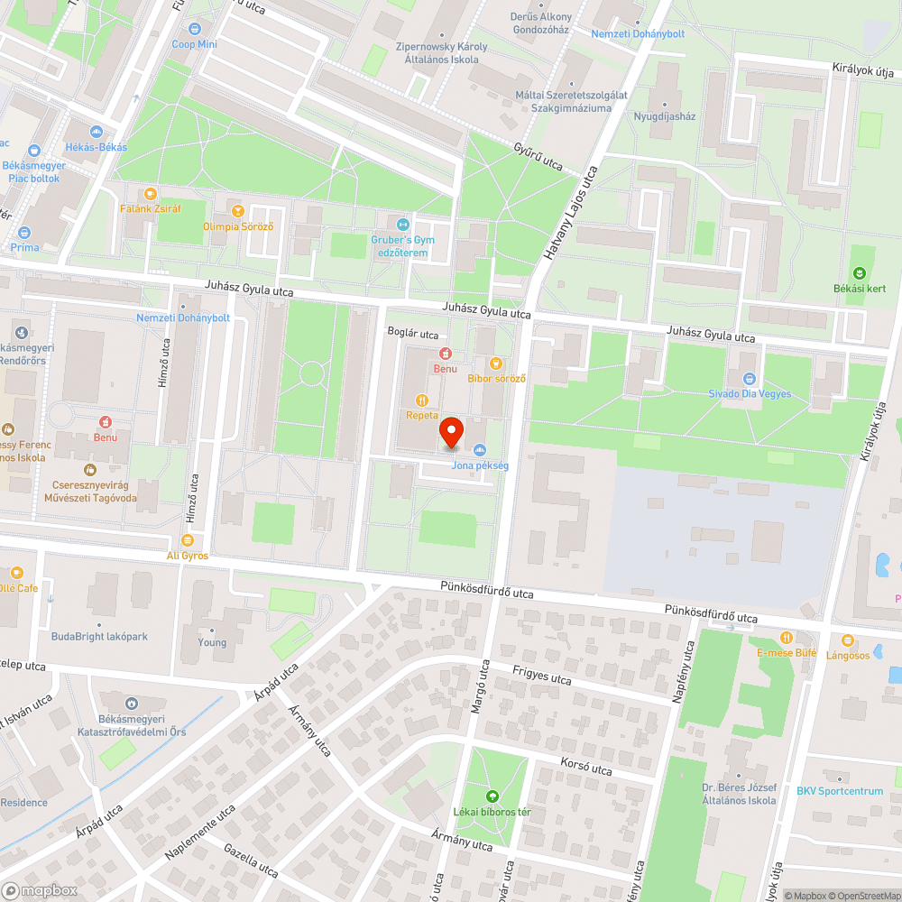 Fahely bejelentés helye