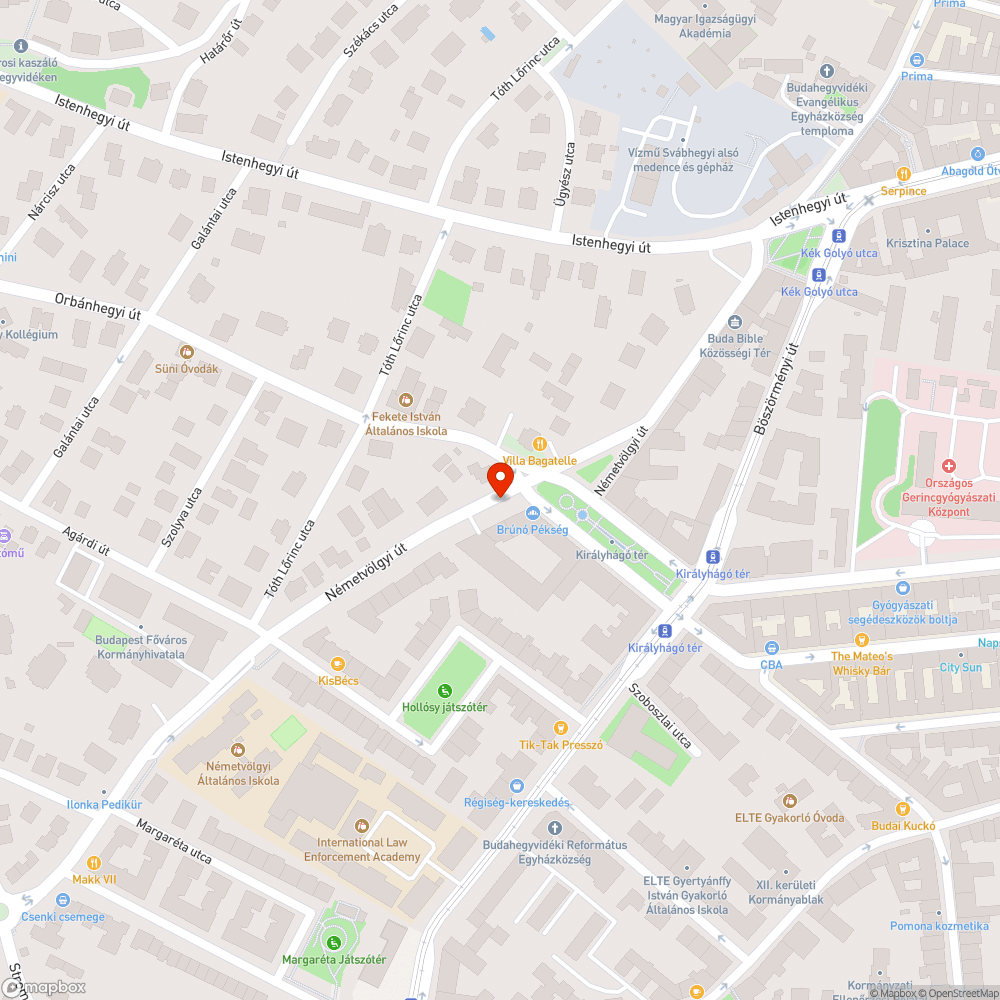 Széthámlott fedlap a Németvölgyi úton bejelentés helye