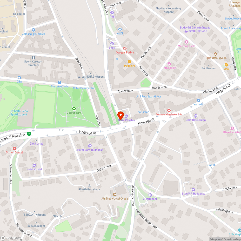 Túl keskeny járda, veszélyes út(járda)szakasz bejelentés helye