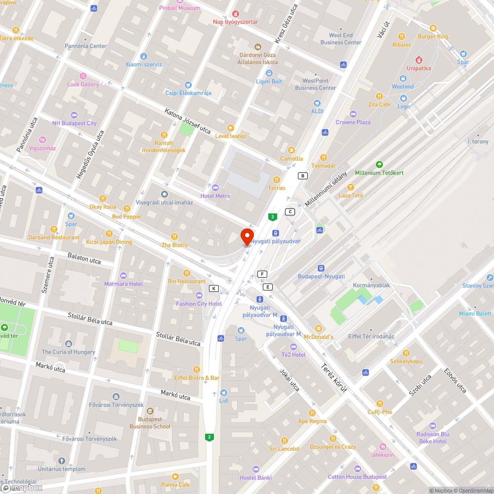 Leparkolt járda bejelentés helye