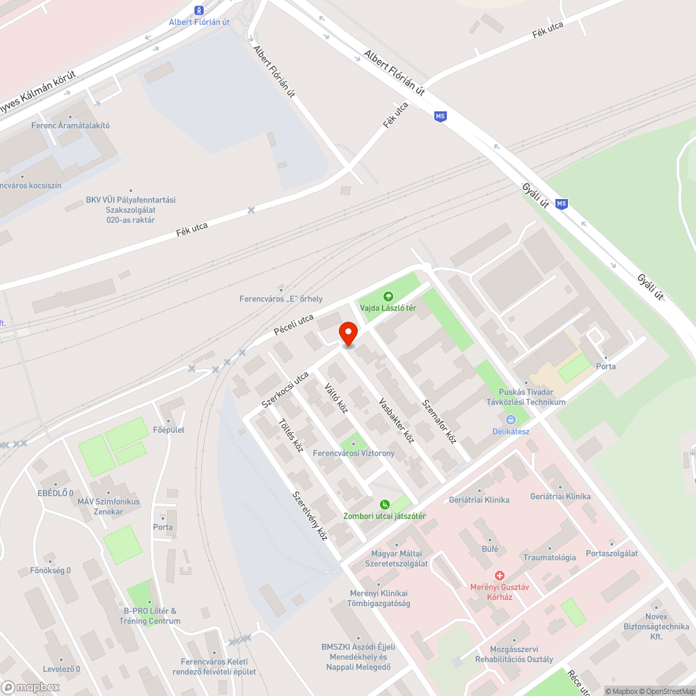 Besezakadt úttest a Vasbakter közben bejelentés helye