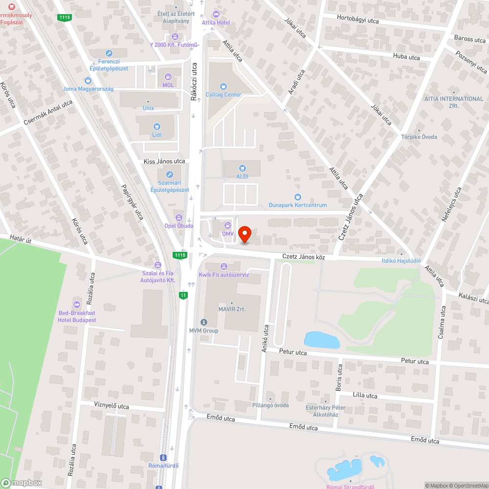 Megdőlt utcanévtábla bejelentés helye