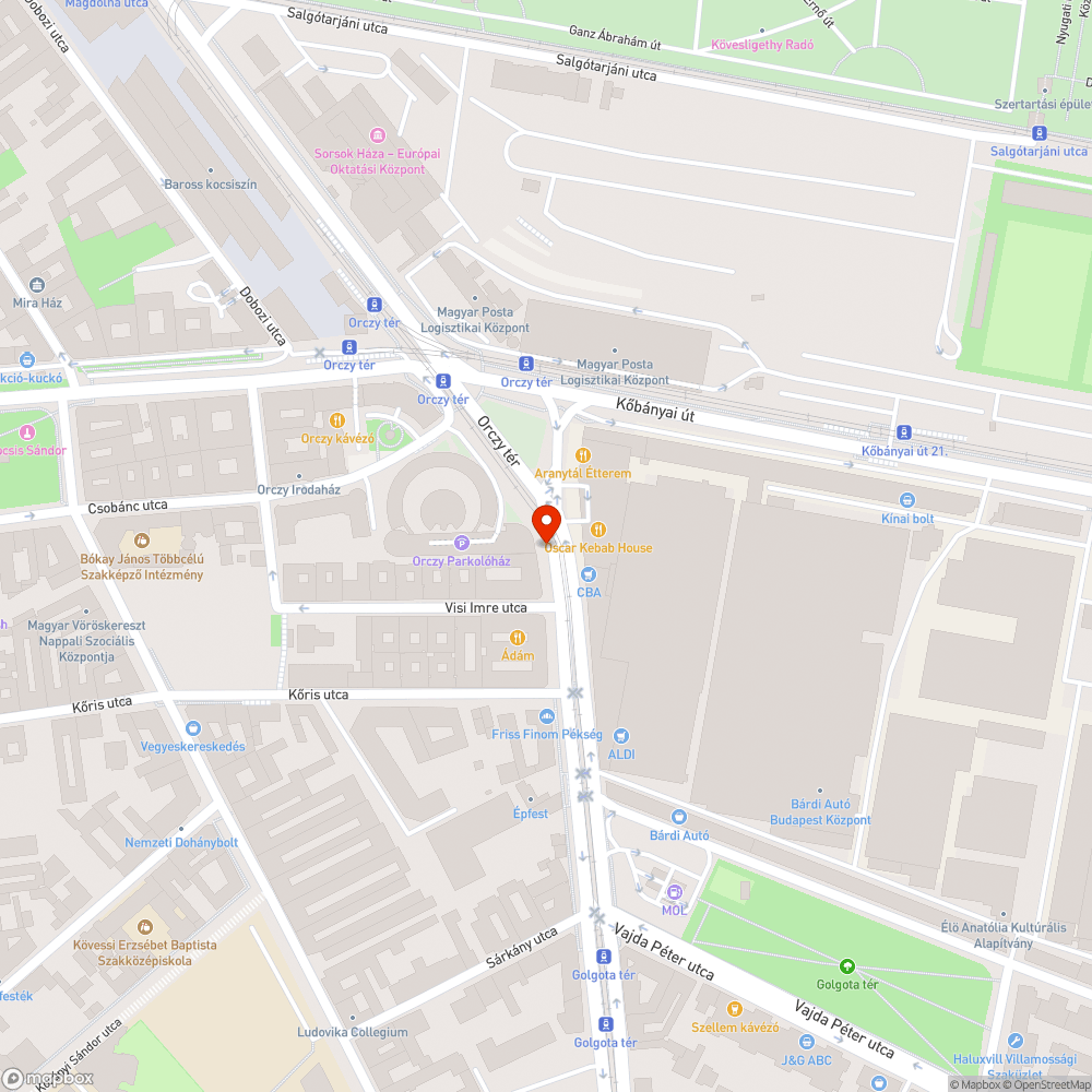 Használaton kívüli villanyoszlop bejelentés helye