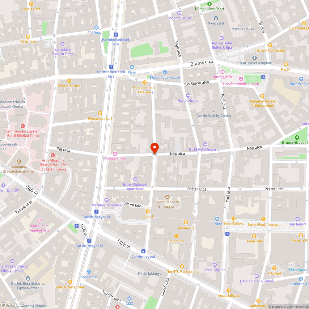 Sötét van a Nap utcában bejelentés helye