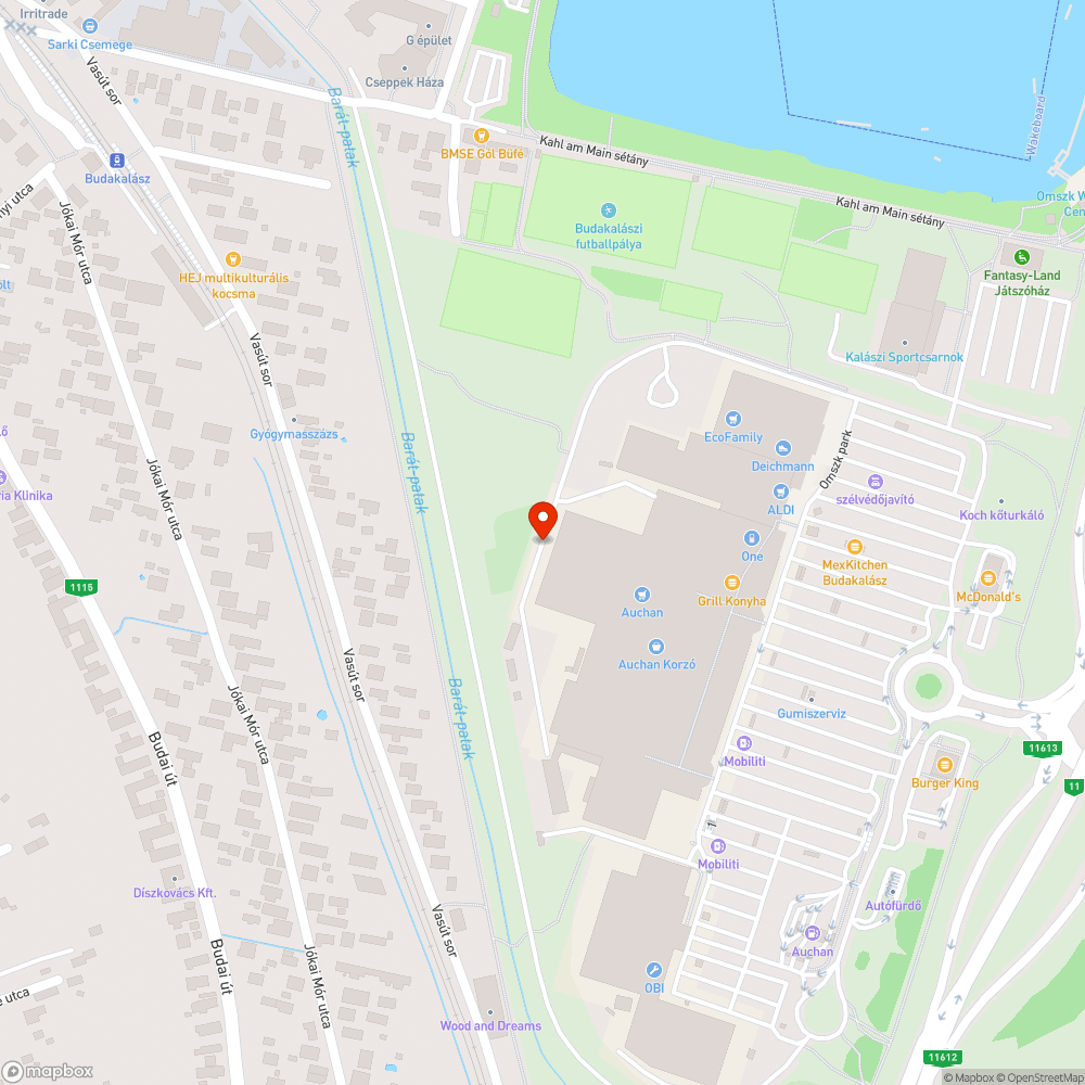 Budakalász Auchan mögötti szemét helyzet bejelentés helye