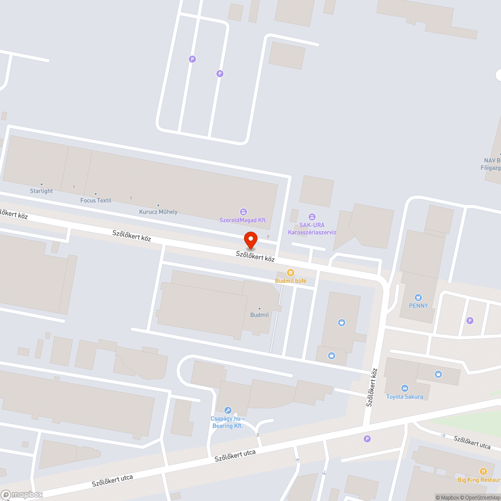 Roncs Polo a Szőlőkert közben bejelentés helye