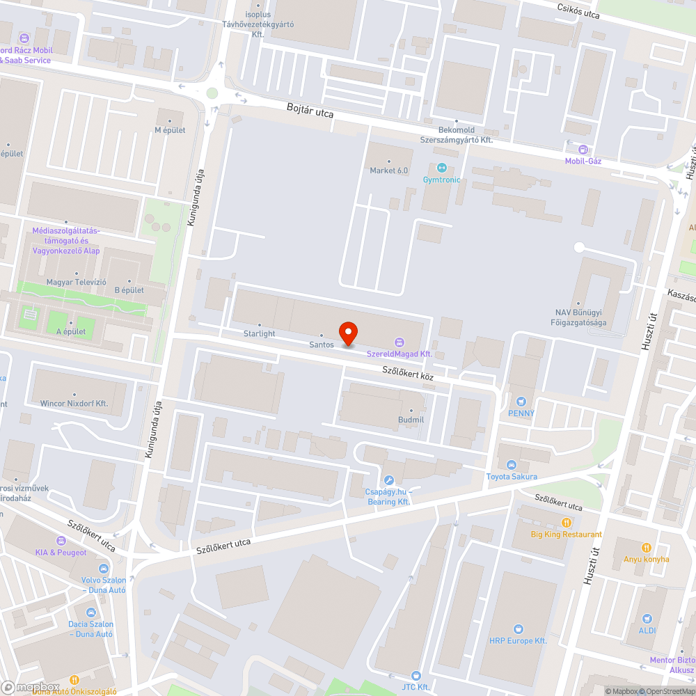 Elhagyott Hyundai Trajet a Szőlőkert közben bejelentés helye