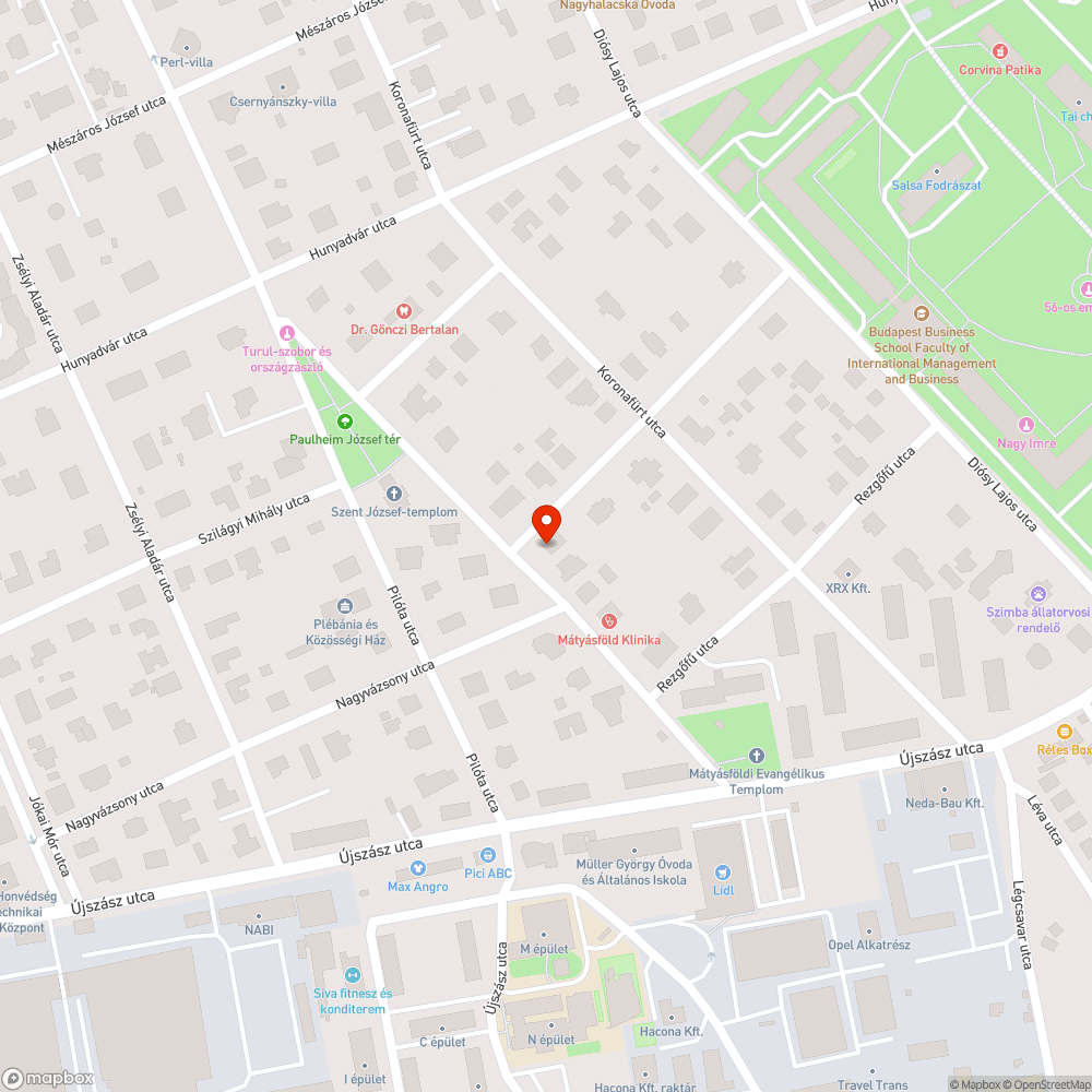 Hiányzó szakasz bejelentés helye