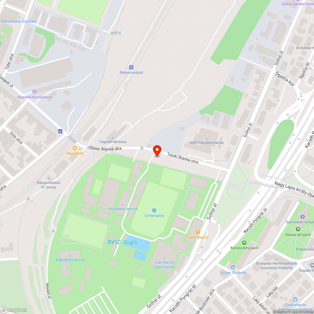 Zsákutca bejelentés helye