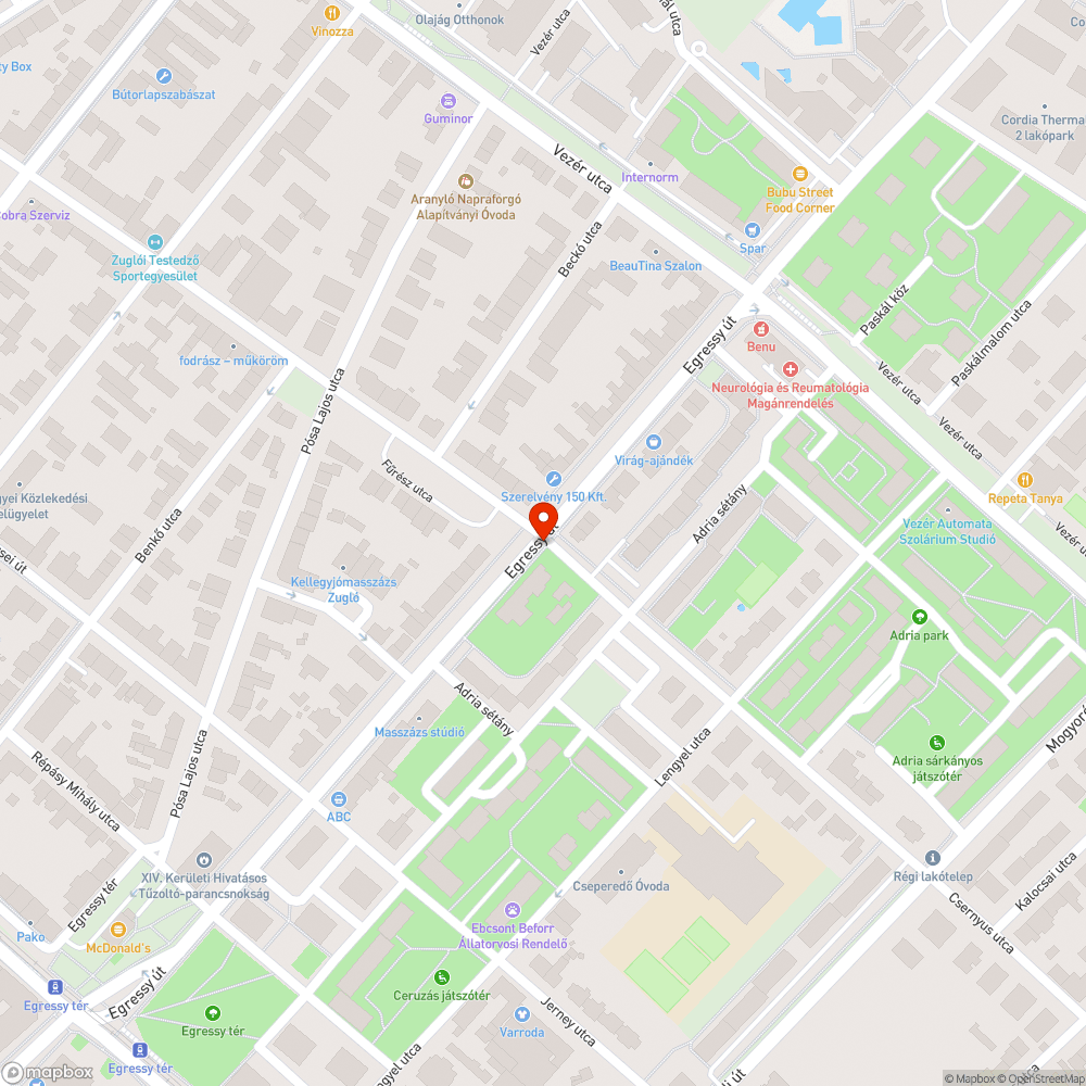 Roncs főút mellett bejelentés helye