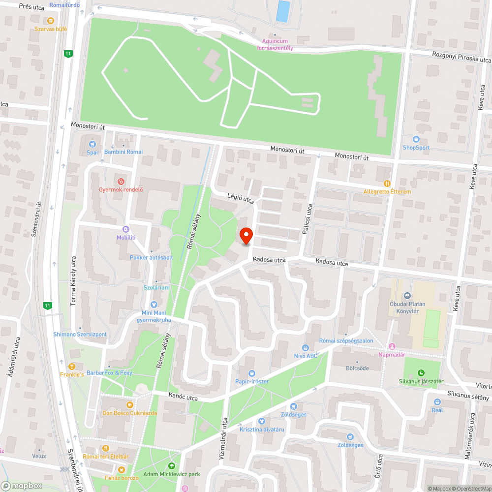 Karácsonyfák a zöldterületen bejelentés helye