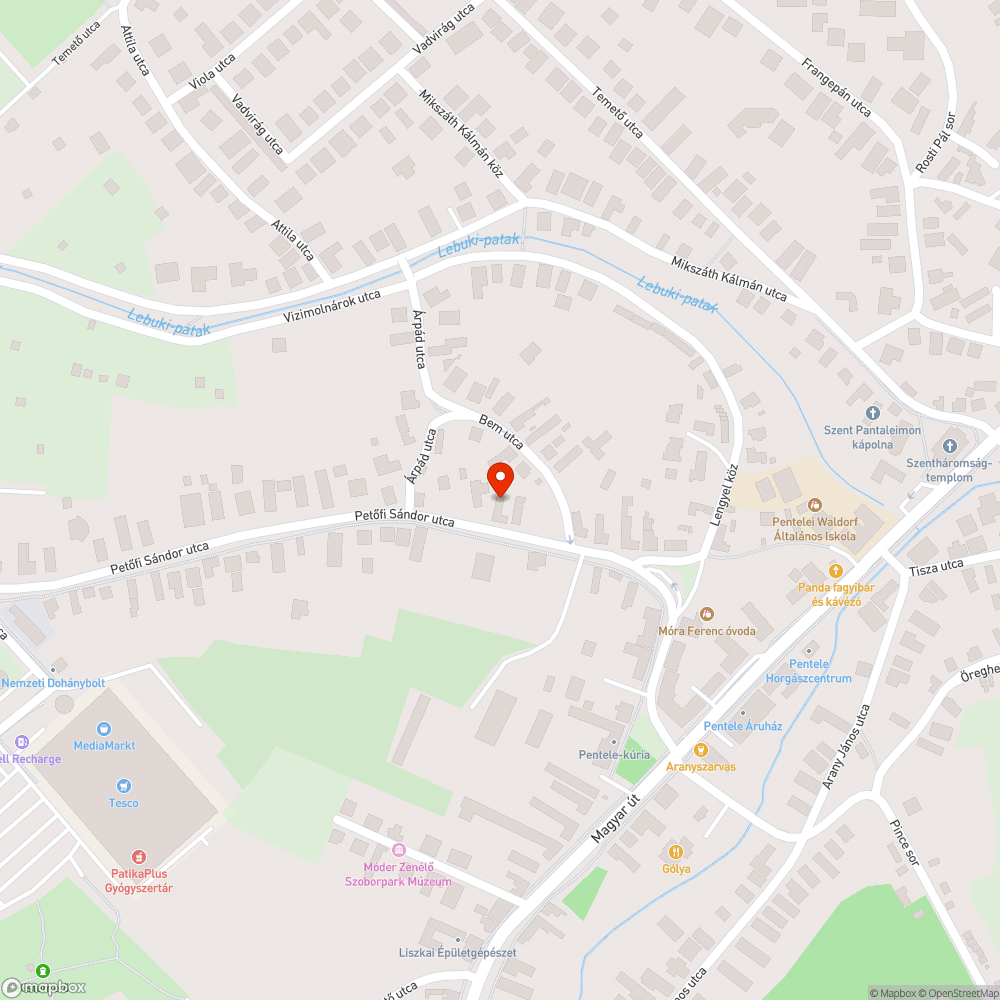 még jelöletlen bejelentés helye