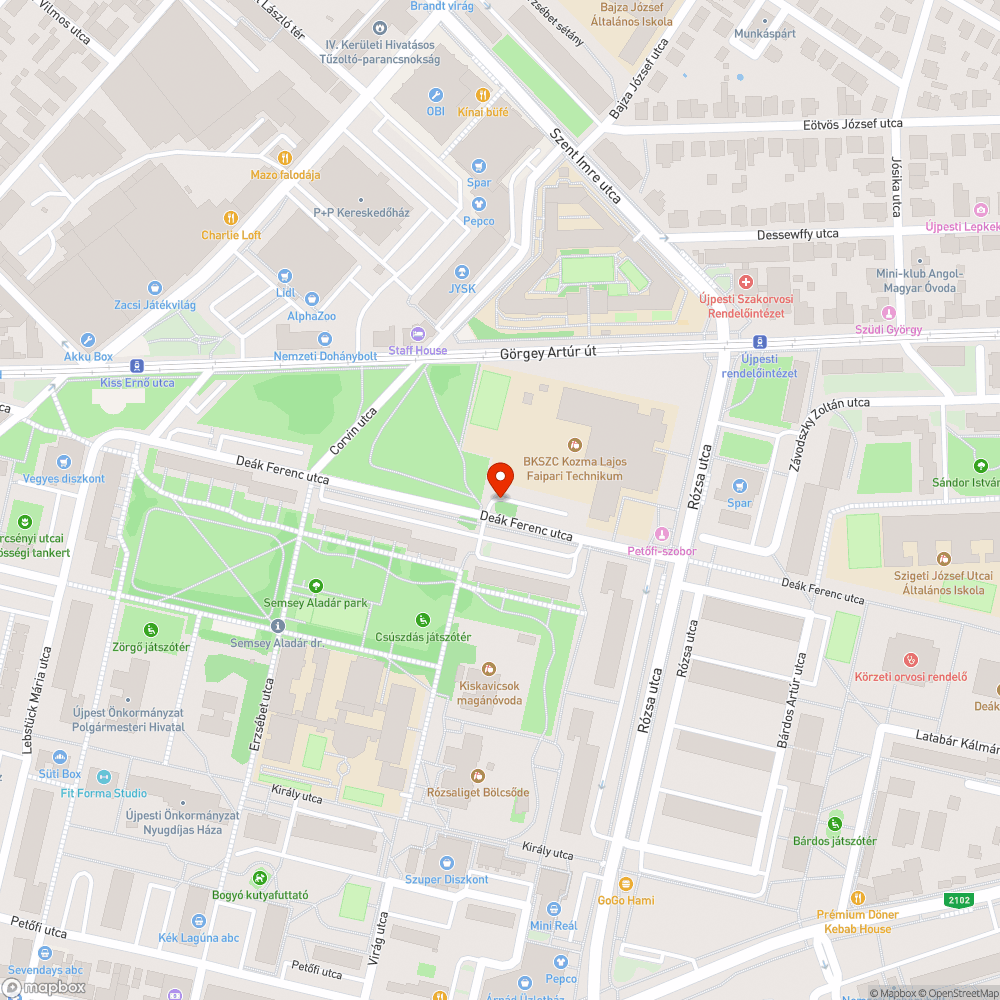 Elhagyott autók bejelentés helye