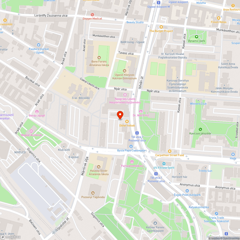 Elhagyott Opel bejelentés helye