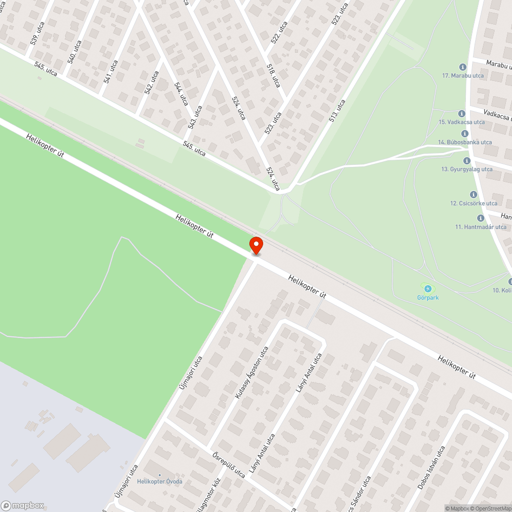 Lámpa hianya bejelentés helye