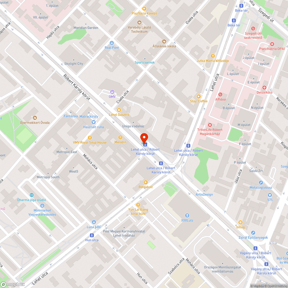 Szétesett kuka bejelentés helye