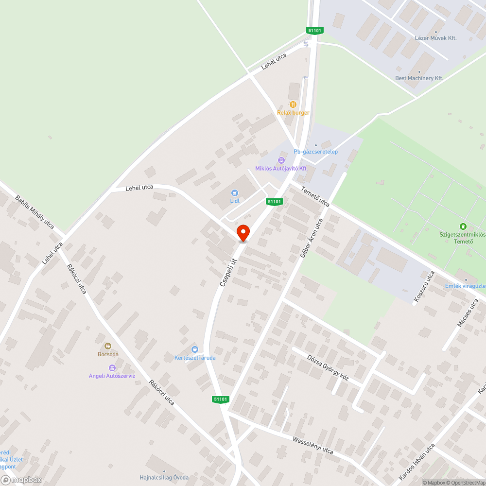 Veszélyes kereszteződés bejelentés helye