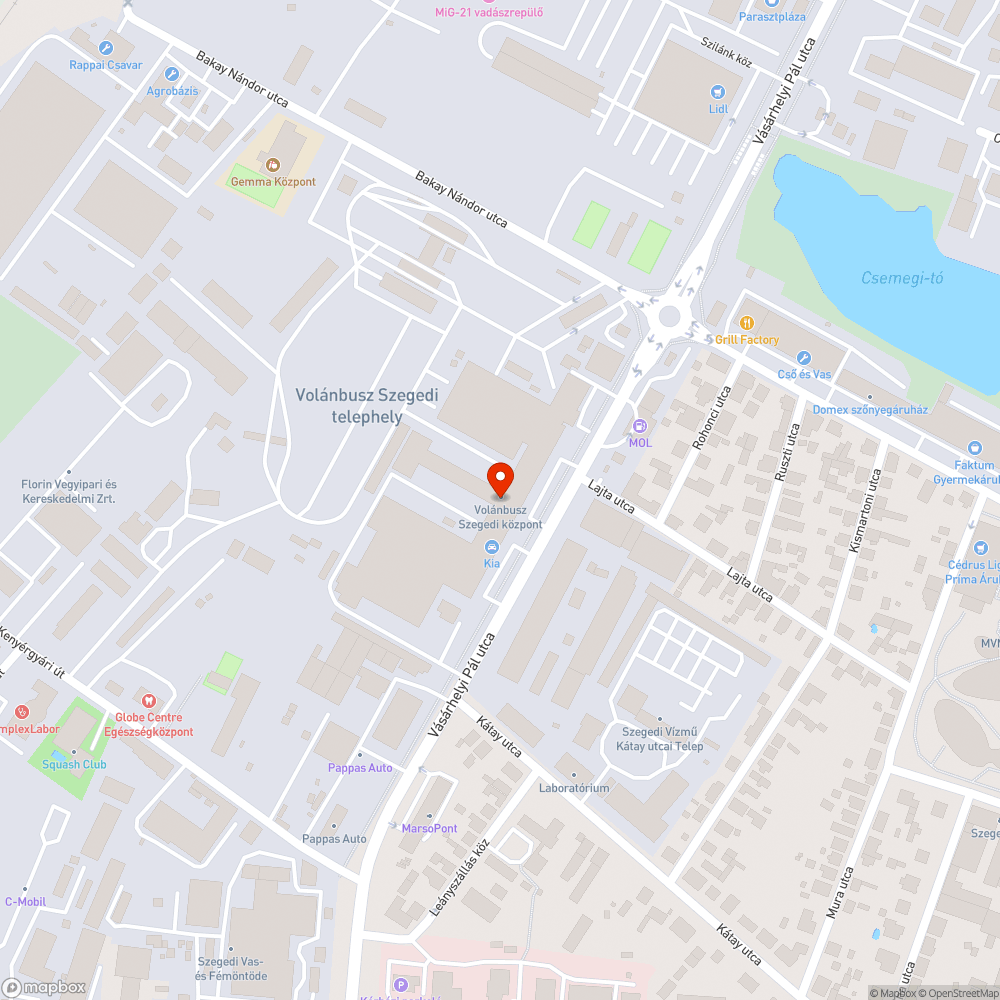 Lámpaburkolat bejelentés helye