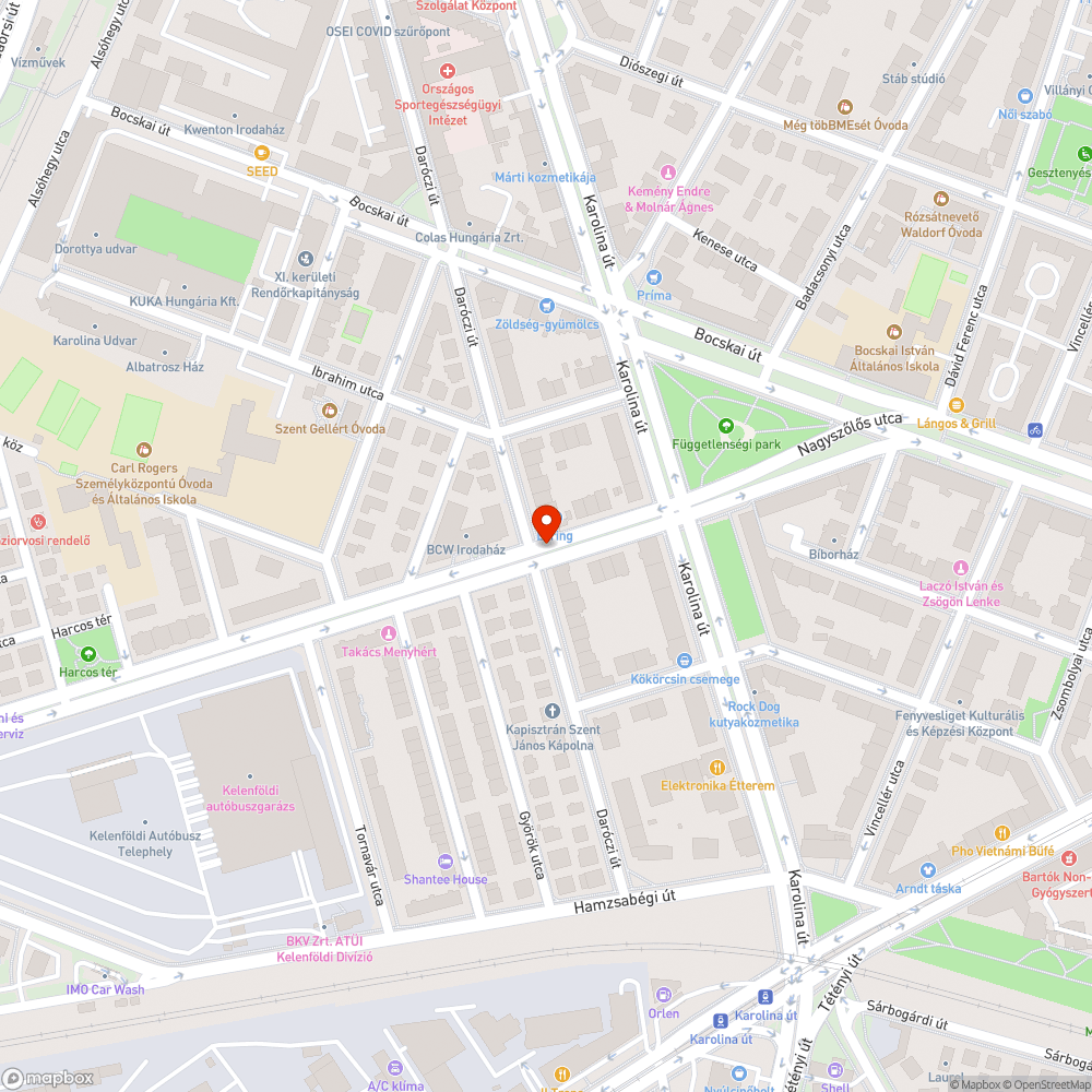 Járda és úttest hiba bejelentés helye