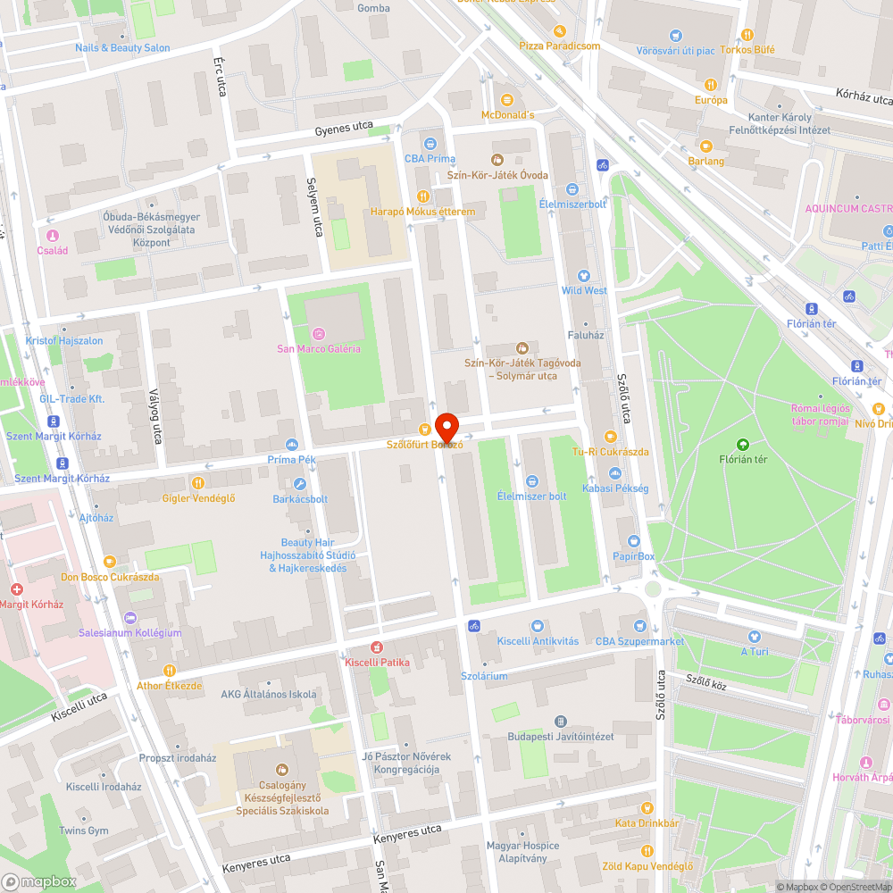 Elkallódott betontömb a parkban bejelentés helye