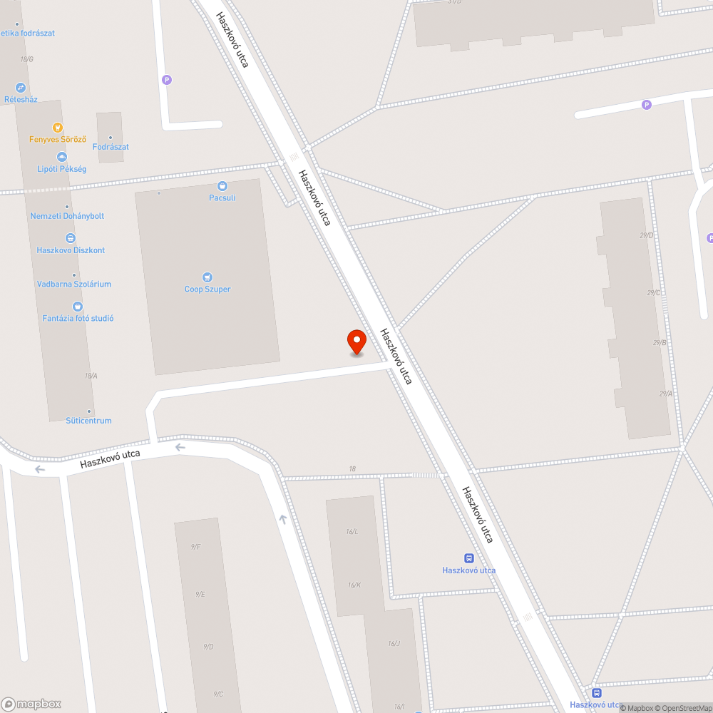 Elhagyott autó a Haszkovó utcában bejelentés helye