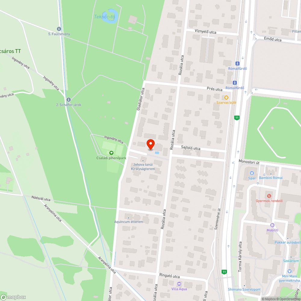 Kiégett lámpa bejelentés helye