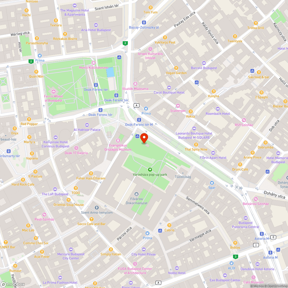 Sivár Városháza "park" bejelentés helye