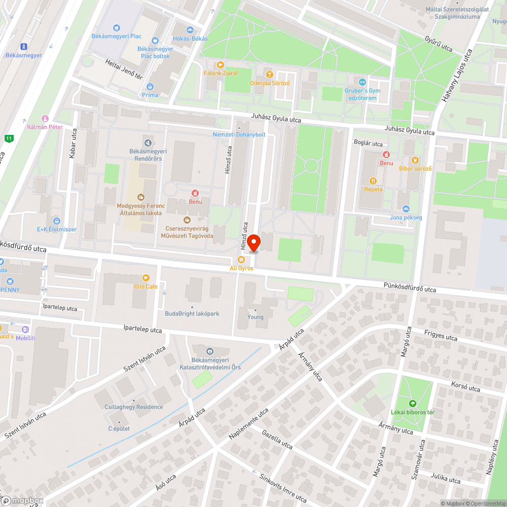 Parkolás bejelentés helye