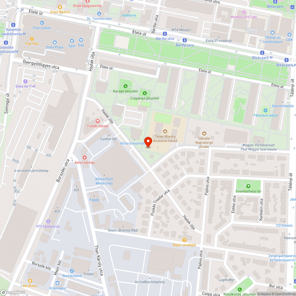 Elszórt szemét az iskola melett bejelentés helye