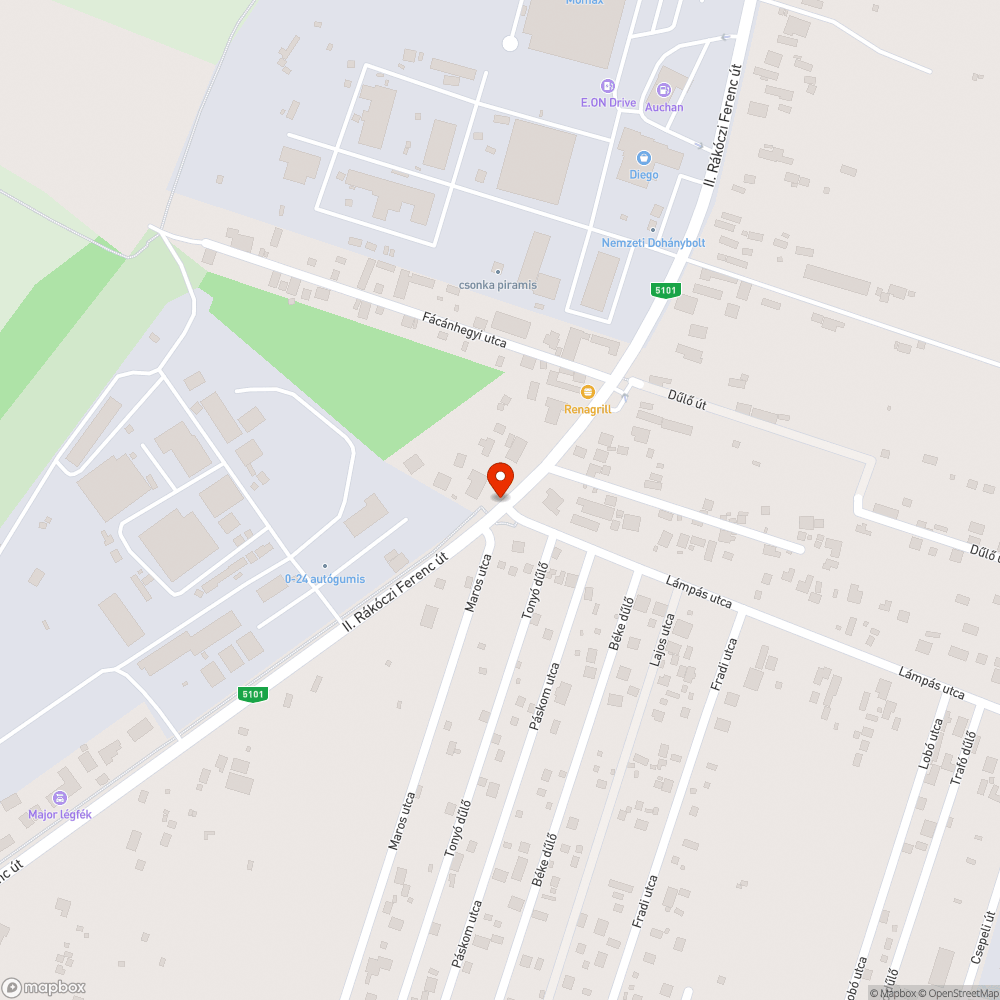 Hiányzó fényterelő és sérült tábla bejelentés helye