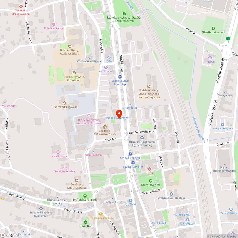 Széttört telefonfülke bejelentés helye