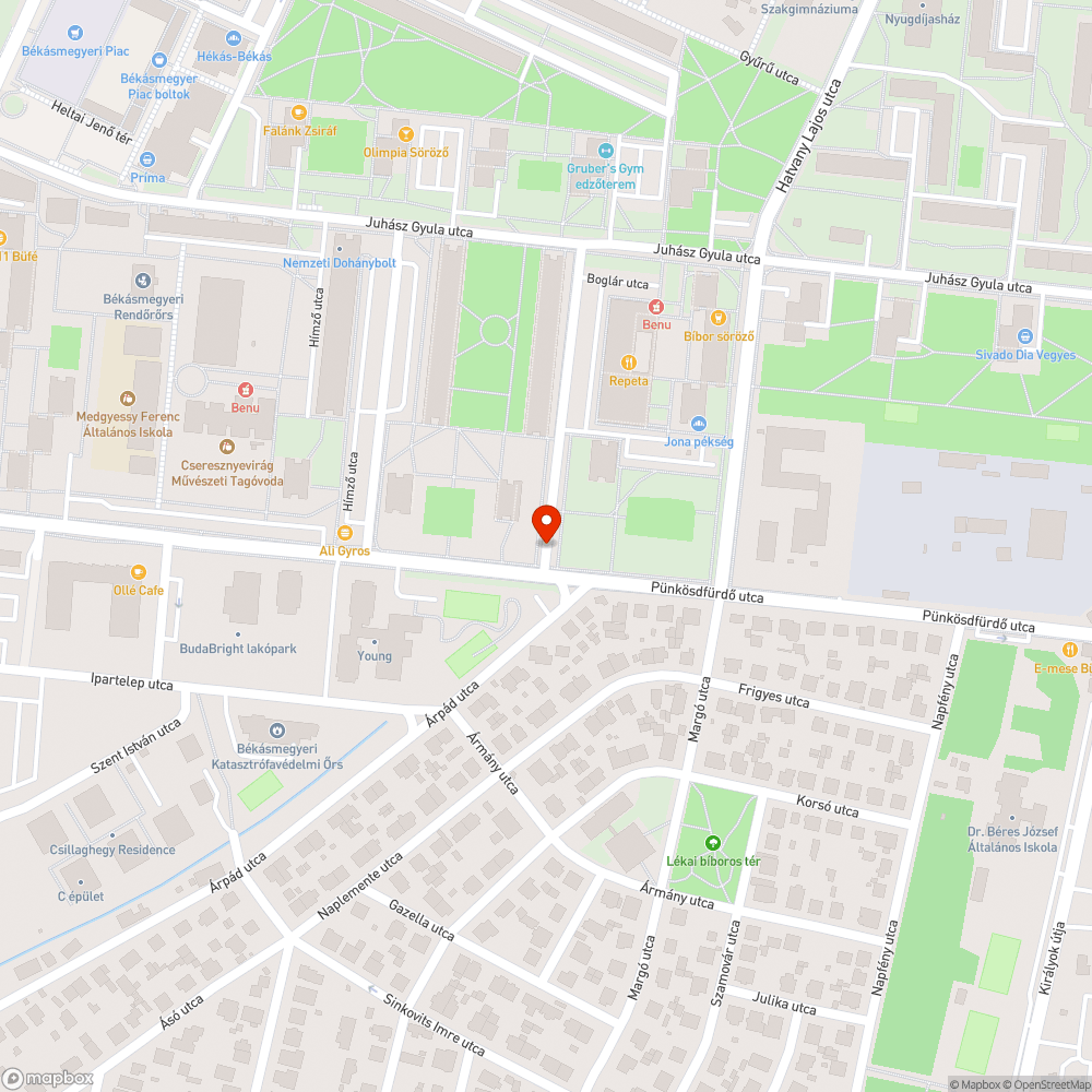 Kátyú az út közepén bejelentés helye