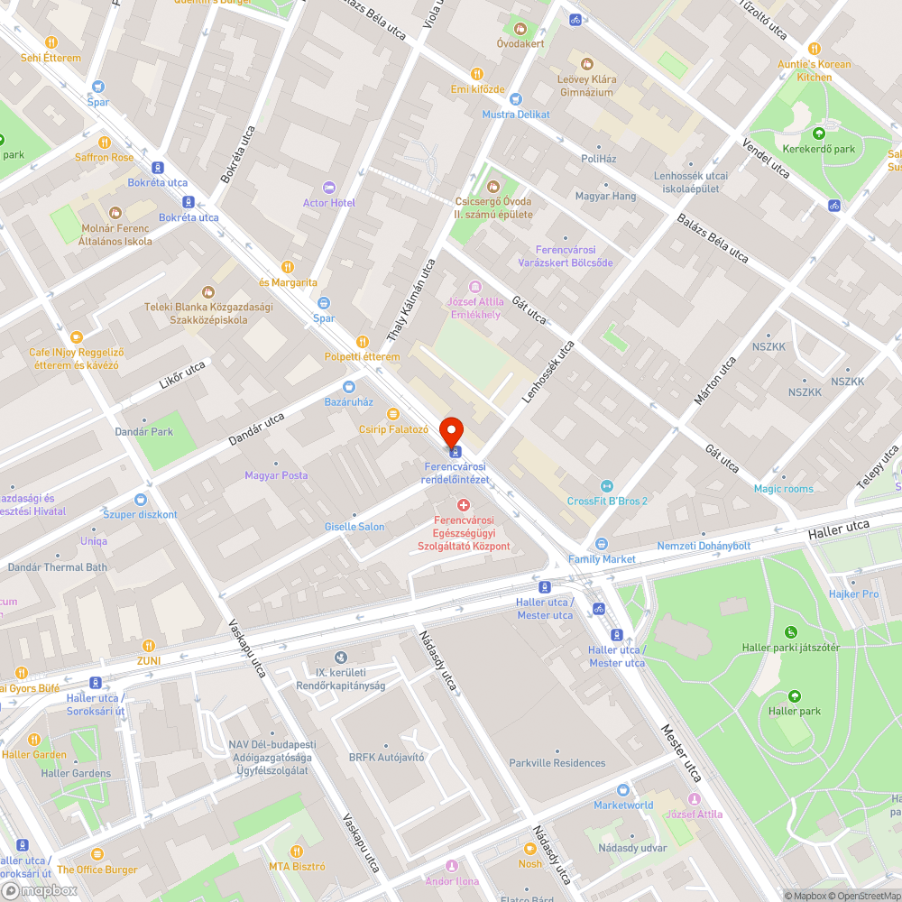 Hiányzó pollerek bejelentés helye