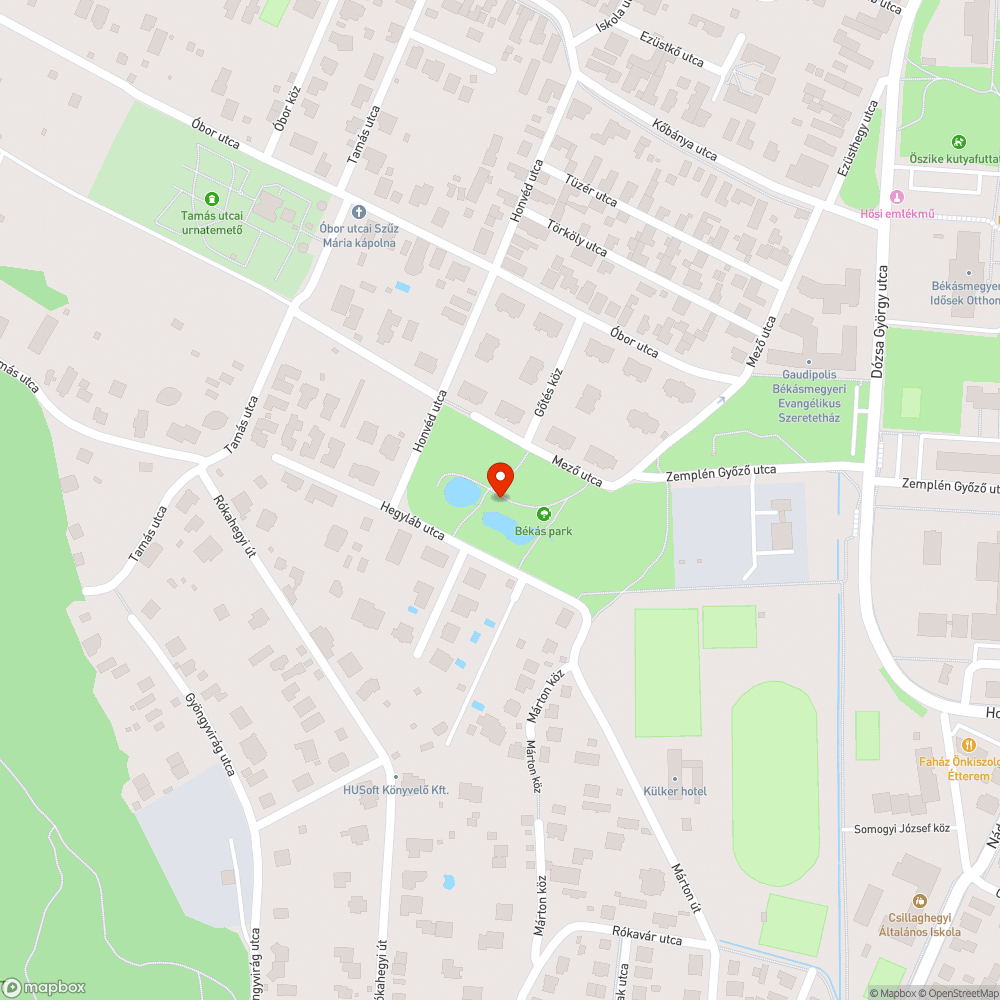 Békásmegyeri Gőtés-tó bejelentés helye