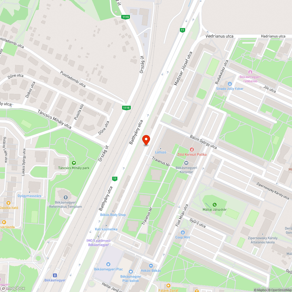 Teljes sötétség bejelentés helye