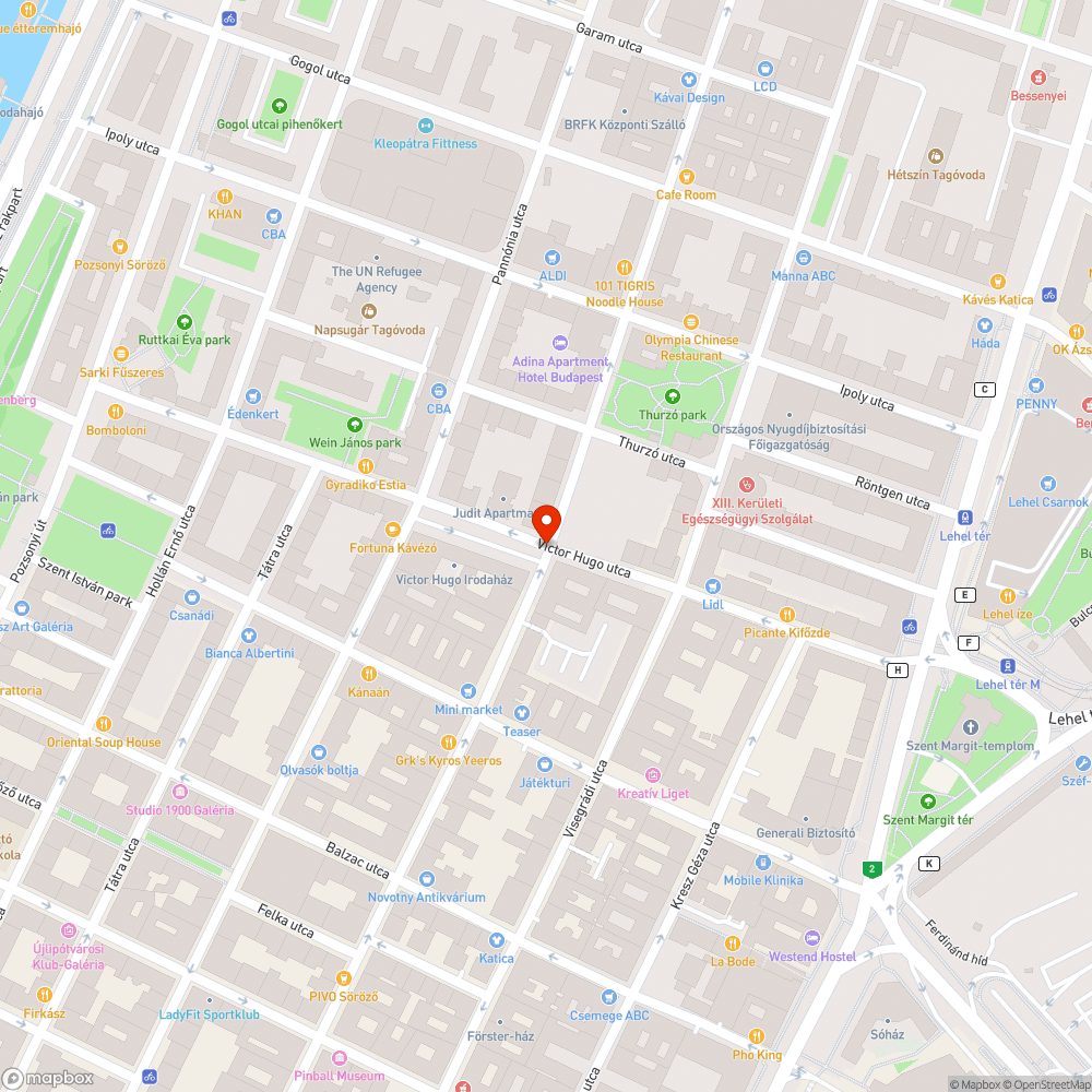 Félredobott járdaoszlop bejelentés helye