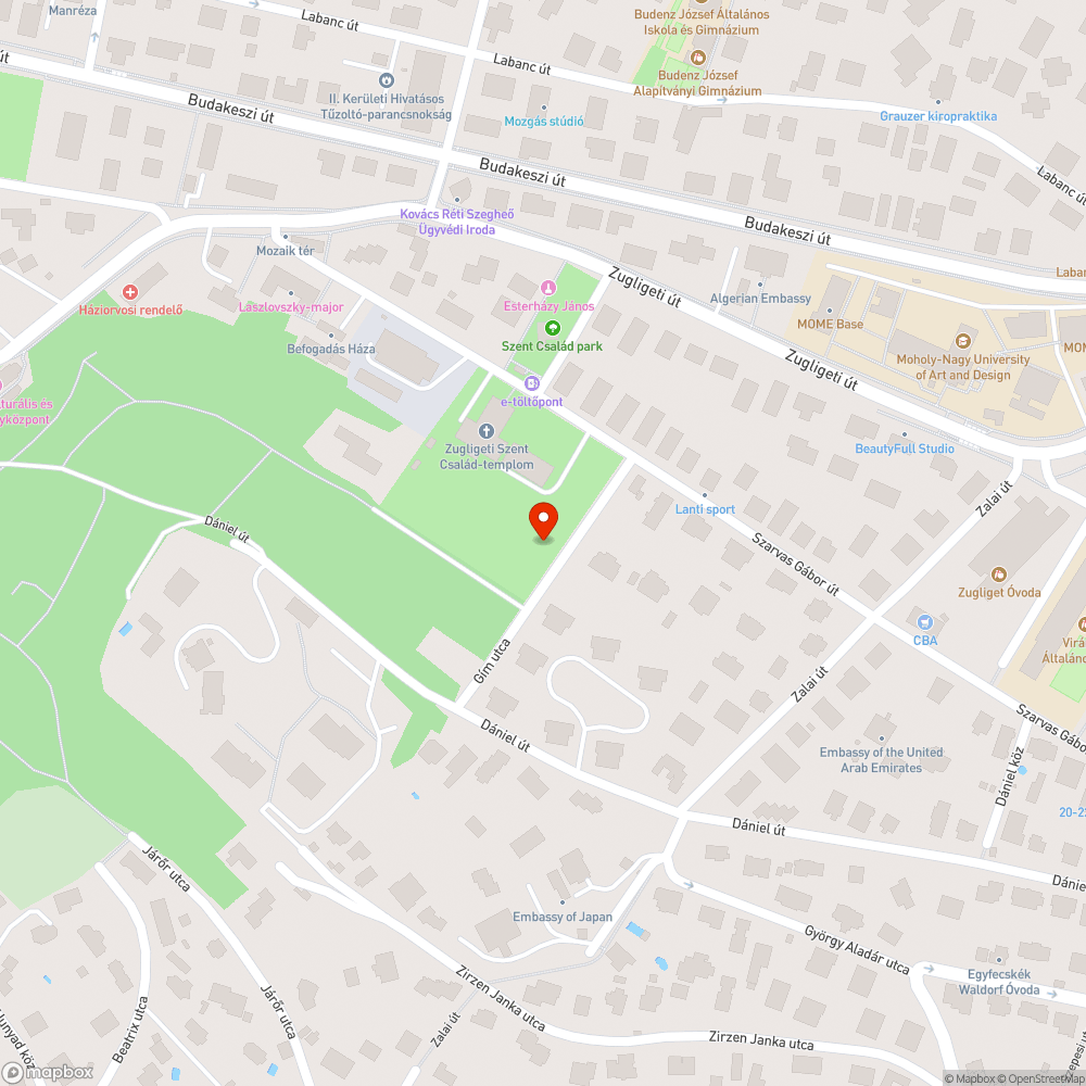 Koszos Gím utca bejelentés helye