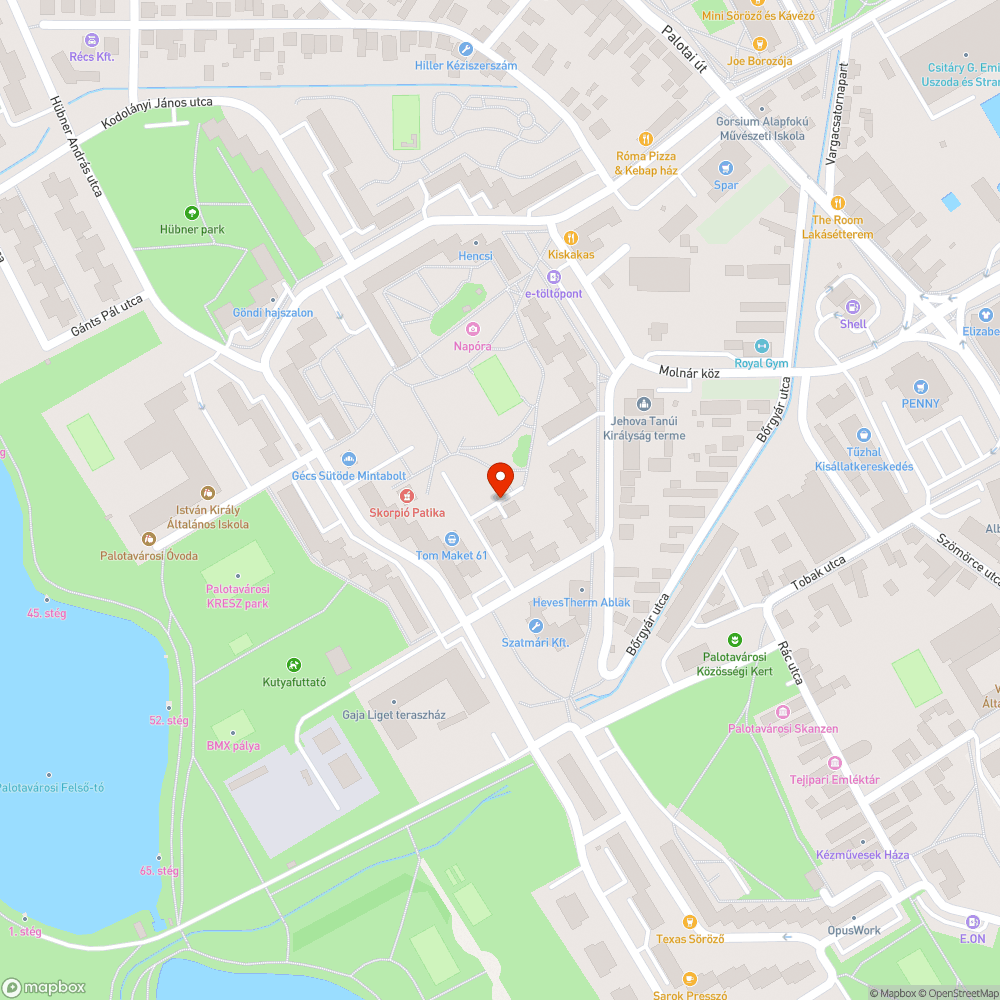 Jankovich u. hőközpont Peugeot Partner bejelentés helye